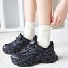 90 Calcetines de Algodón para Niños Ins Moda Apilables Verano Delgados Color Caramelo Sin Talón Hielo Hielo Calcetines Luna Boca Suelta Embarazo Tubo Largo
