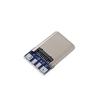 Remache macho de alambre de soldadura TIPO-C16P corto con placa PCB, disco de soldadura de 2/4/5 núcleos, compatible con datos y carga