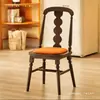 Silla de comedor vintage de madera maciza estilo francés, silla individual para el hogar estilo americano con respaldo, silla de ocio de diseñador de mediados de siglo con un toque de alta gama