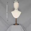 Accesorios de Modelo, Maniquí de Pecho, Soporte de Modelo, Soporte de Exhibición para Collares y Joyería, Soporte de Exhibición para Bufandas, Torso de Maniquí, Se puede clavar, Base de Madera Maciza