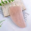 Herramienta de Raspado de Piedras Preciosas Más Vendida Transfronteriza de Amazon, Cuerno Natural de Cristal Rosa con Forma de Corazón para Relajar Músculos, Activar la Circulación y Masaje de Belleza