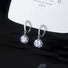 Brincos Femininos Nalan S925 Prata Elegantes e Estilosos Cravejados com Diamantes Estilo Commuter para o Verão Brincos Delicados M01650
