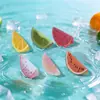 Enfeites de Fatias de Frutas Simuladas de Alto Valor Decoração Criativa de Fruteira Cozinha Sala de Estar Mesa Cenário em Miniatura Adereços para Fotografia