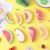 Blocos Adesivos de Frutas para Estudantes, Blocos de Memo Não Adesivos Rasgáveis, Tiras de Mensagem, Blocos Adesivos Rasgáveis no Atacado