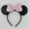 Diadema con Lentejuelas de Mickey y Lazo Transfronterizo Accesorios para el Cabello con Lazo de Mickey Mouse Pasador para el Cabello de Vestido de Jardín Diadema Toma Real