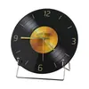 Reloj Decorativo de Disco de Vinilo Estilo Vintage, Reloj de Pared Retro Americano, Adorno de Escritorio, Decoración de Lujo Ligero para Sala de Estar