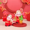 Sorte Boa Deus da Fortuna Brinquedo Giratório Criativo Giratório Presente Artesanato em Resina Ornamento de Alívio de Estresse para Mesa