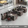 Tela de mesa de escritório minimalista moderna estação de trabalho mesa de computador para funcionários estação de trabalho para várias pessoas combinação de móveis para posição de funcionário