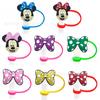 Nueva Serie de Lazo de Mickey Tapa para Popote Cubierta para Popote Caricatura Linda Fiesta Tapón de Polvo para Popote Venta Caliente Transfronteriza