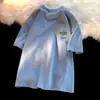 Camiseta de Manga Corta de Verano para Hombre 2026 Nuevo Estilo Estilo Americano Capa Base Ins Marca de Tendencia Holgada Casual Camiseta de Media Manga Hombre