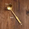 Colher de sopa de aço inoxidável 304, panela quente, escorredor especial, conjunto doméstico, concha de sopa dourada, colher grande dourada, colher comercial