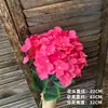 Decoração de flor artificial tom avermelhado em haste única, bola de flor para corredor de flor de seda, material para arranjo de flor de mesa para restaurante e casamentos ao ar livre