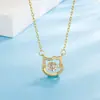 Nuevo Modelo 2022 Collar Corazón Palpitante de Gato para Mujer, Joyería para Mujer de Lujo Ligero Nicho Regalo de Cumpleaños