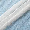 Tecido Popular para Vestido Feminino com Renda Geométrica Tridimensional, Roupas Respiráveis para Mulheres e Crianças com Bordado
