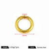 Acero Inoxidable Pulido Resaltador Resorte Helicoidal Hebilla Redonda Material para Joyería Hecha a Mano DIY Hebilla de Cierre para Pulsera Collar Bolsa