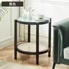 Combinação de Mesa e Cadeira de Café para Uso Doméstico, Trançado de Rattan de Camada Dupla, Mesa Pequena Longa de Vidro Arco-Íris, Mesa de Café Externa para Varanda de Pousada com Flores de Seda