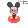 Decoración para pastel Hoja Mickey de 6 piezas Muñeco Mickey Mouse con cabeza que se mueve Bandera Mickey Minnie Decoración para pastel Pato Donald