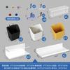Estante de Almacenamiento de Tablero Perforado para Rincón de Café Estante de Pared con Mango Estante para Tazas Estante de Exhibición de Almacenamiento para Colgar en la Pared Tablero Metálico para Colgar