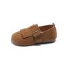 Zapatos Birkenstock para Niños 2026 Verano Nuevos Zapatos de Piel para Niños y Niñas, Zapatos Individuales Estilo Coreano con Borla y Velcro, Zapatos Escolares para Niños