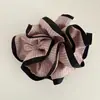 Scrunchie Dupla Camada Florido Listrado Novo 26 Primavera/Verão Coreano, Estilo Blogger Fresco Versátil Grande Acessório de Cabelo