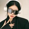 Gafas de sol para montar a caballo al aire libre, de noche, para hombre, deportivas, de carretera, con montura grande, a prueba de viento, protección ocular, transparentes, modernas, 2024