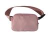 Nuevo de fábrica Venta caliente Liso Mismo estilo que Lulu Bolso de cintura deportivo de nailon Cruzado Impermeable Cremallera Bolso para el pecho para teléfono móvil