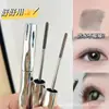 Base y máscara de pestañas para base ~ pestañas naturales delgadas largas rizadas cabeza de cepillo en espiral maquillaje duradero anti-manchas máscara base