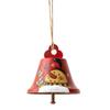 Colgante de Campana de Hierro Navideño Transfronterizo Papá Noel Americano Muñeco de Nieve Campana Sonando Decoración Colgante para Árbol de Navidad