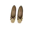 Zapatos casuales para mujer con falda roja de noche elegante estilo francés, como de hada, suaves, con lazo para calzar