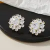 Pendientes de Flor de Zirconia Super Hada con Aguja de Plata Pura, Pendientes de Alta Gama, Estilo Popular de Celebridad de Internet, Accesorios para Orejas Versátiles y Elegantes, Nuevo Modelo 2026