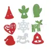 Directo de fábrica color nuevo árbol de Navidad muñeco de nieve copo de nieve madera mixta colgante decorativo navideño