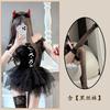 Ropa interior sexy Chaomu Estilo oscuro sexy Cuello cuadrado Viento de deseo puro Cintura ajustada Adelgazante Hinchada Princesa Traje QQNY