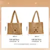 Tendencia de Moda Bolso de Mano Relleno de Gran Capacidad Bolso de Hombro Lindo de Nicho Bolso Grueso para Viajes Cotidianos Personalizado Cultural y Creativo Periférico