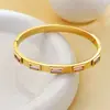 Pulseira de Titânio com Cinco Diamantes de Novo Estilo Europeu e Americano, Versátil para o Dia a Dia, Sensação de Alto Padrão, Fabricante de Pulseiras Transfronteiriças, Atacado em Estoque