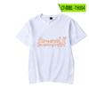 Playera de Manga Corta Longke Sword Heart para Mujer Estilo Coreano ins Moderna Simple Cuello Redondo 2022 Verano Nuevo Top Blanco