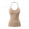 Camisole Fitness Esportiva Modeladora Costas Plus Size Transfronteiriça Controle de Barriga Afina Cintura Decote Halter Body Modelador Feminino