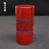 Porta lápices de bambú calefactado al por mayor con patrones en relieve se puede elegir los cuatro tesoros del estudio Porta Lápices
