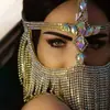 Venta Caliente de Aliexpress Máscara de Pedrería Exótica con Borlas Máscara Accesorios Misteriosos de Mascarada Festiva Europea y Americana