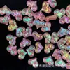 Acrílico Transparente Pó de Cebola Peachy Love Beads Pulseira DIY Feita à Mão Chaveiro para Pendurar no Carro Acessórios de Joias com Contas