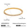 Pulseira Jingqiao Europeia e Americana de Aço Inoxidável com Fivela de Strass Pulseira de Luxo Leve de Alta Qualidade Pulseira de Aço Titânio Pulseira Transfronteiriça