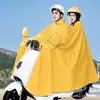 Impermeable Vehículo Eléctrico Nivel Lluvia Torrencial Cuerpo Completo Integrado Impermeable para Vehículo Eléctrico Grueso Abrigo Anti-Lluvia Torrencial Ciclismo