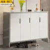 Zapatero de Lujo Ligero para el Hogar Puerta de Imitación Pizarra Estilo Crema Almacenamiento de Entrada Zapatero de Entrada de Gran Capacidad Económico para Sala de Estar