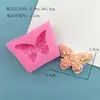 Molde para Caramelos Mariposa Flip de Chocolate Herramientas para Hornear Pasteles Adornos de Yeso para Aromaterapia Molinillo Manual de Silicona de Grado Alimenticio