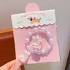 Pulsera de Cuentas de Dibujos Animados para Niñas, Pulsera Linda de Conejo y Fresa, Accesorio de Princesa para Niña Pequeña, Regalo Lindo