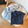 Camisa de Rayas sin Mangas para Mujer Verano 2025 Nueva Prenda Exterior Camisa Elegante de Alta Gama Chic Burgués Pequeño Francés Top