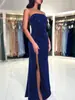 2026 Nuevo Estilo de Verano Vestido de Tubo Brillante para Niñas Fiesta de Cumpleaños Elegante Vestido de Noche Falda Sexy con Abertura