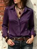 Camisa feminina de manga comprida tamanho europeu transfronteiriça, blusa feminina fina, novo estoque de verão, confortável e casual