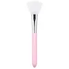 Brocha de silicona de doble cabezal y doble propósito con cuchara para aplicar mascarilla de barro, brocha facial en forma de abanico para ácido de frutas, herramienta de maquillaje de belleza