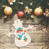 Artesanía de madera creativa colgantes de madera navideños decoraciones para el hogar pintados a mano accesorios DIY árbol de Navidad madera maciza