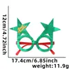 Gafas de Navidad 2026 Estampado en Caliente Tela Copos de Nieve Estrellas Accesorios para Fotos Decoración Fiesta de Año Nuevo Gafas con Alfabeto Español